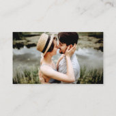 Carte D'accompagnement Site Web Mariage de script de brasseries QR Photo (Dos)