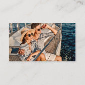 Carte D'accompagnement Site Web Mariage de scripts de brosse QR Photo Kra (Dos)