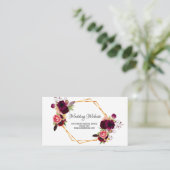 Carte D'accompagnement Site web mariage détails sauge floral vert (Debout devant)