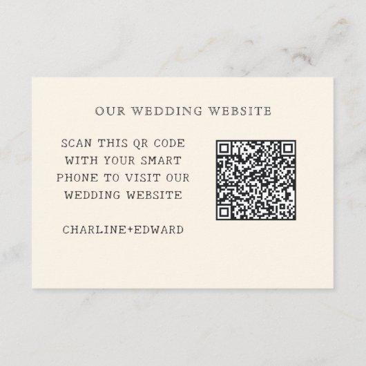 Carte D'accompagnement Site Web Mariage médiéval Mariage | Cod RSVP QR (Dos)