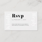 Carte D'accompagnement Site web mariage moderne simple en ligne rsvp (Devant)