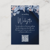 Carte D'accompagnement Site Web Mariage sauvage et capricieux ID1110 (Dos)