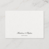 Carte D'accompagnement Site web mariage simple et minimal en ligne RSVP Q (Dos)