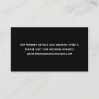 Site Web minimaliste moderne en noir gras Mariage