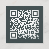 Carte D'accompagnement Site web | QR code Minimum Photo RSVP (Dos)