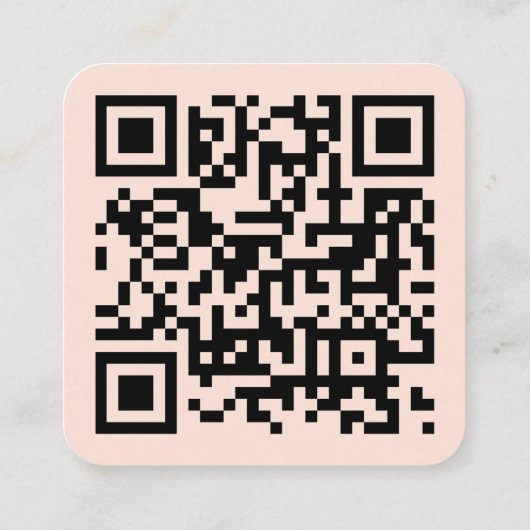 Carte D'accompagnement Site Web Rsvp Moderne Qr Code Soft Peach Mariage (Dos)