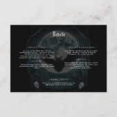 Carte D'accompagnement Skeleton Skull Dark Gothique Détails du Mariage (Devant)