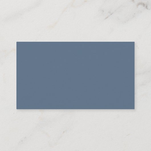 Carte D'accompagnement Slate Blue Moderne Script Lettres Site Mariage (Dos)
