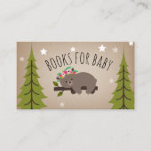 Carte D'accompagnement Sleepy Bear Cub Mountains Girl Book Demande (Devant)