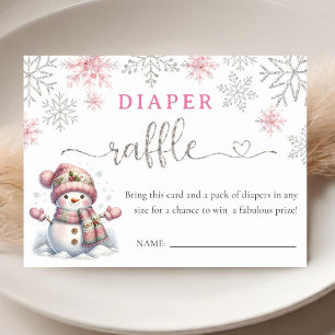 Carte D'accompagnement Snowflake Baby shower Déchets Raffin