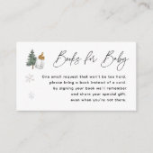 Carte D'accompagnement Snowflake Mountain Baby shower d'hiver Demande de (Devant)