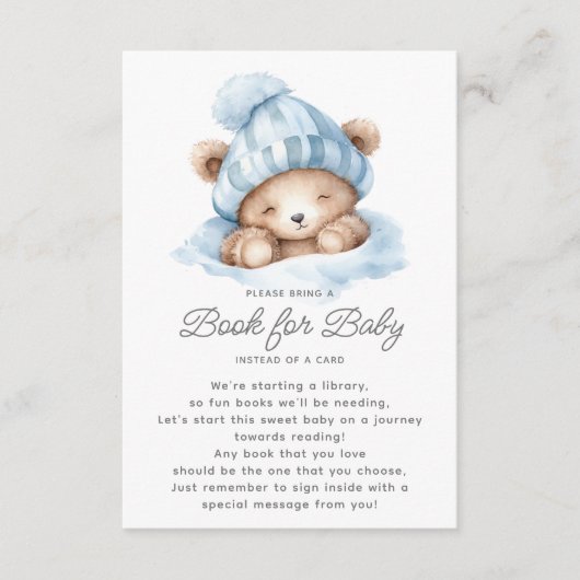 Carte D'accompagnement Snuggle Up Bear Book for Baby (Devant)