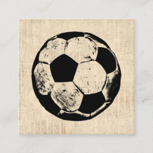 Carte D'accompagnement Soccer Ball Sports Art Soccer Vintage
