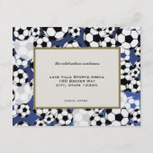 Carte D'accompagnement Soccer Invitational Bar Mitzvah (Dos)