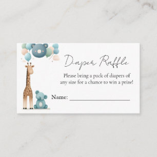 Carte D'accompagnement Soft Boho Bear Blue Cub Welcome Baby Boy Douche