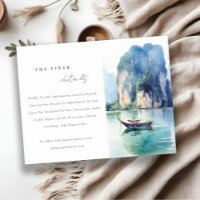 Soft Coastal Thailand Seascape Détails du Mariage