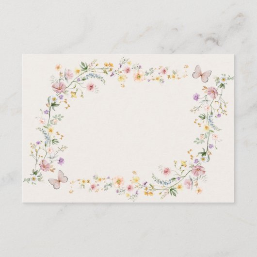 Carte D'accompagnement Soft Fleur sauvage Fairytale Garden Détails de mar (Dos)