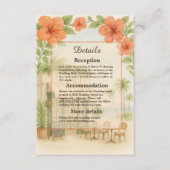 Carte D'accompagnement Soft Green Tropical Hawaii Destination Mariage (Devant)