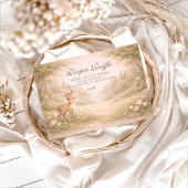 Carte D'accompagnement Soft Neutral Forest Critters Diapper Raffle 