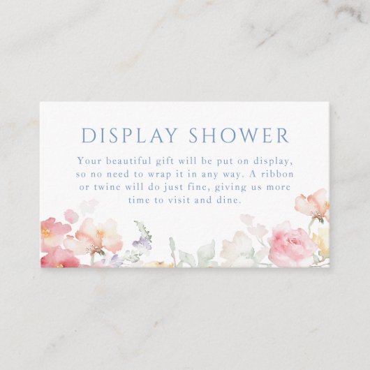 Carte D'accompagnement Soft Pastel Bloom Fête des mariées (Devant)