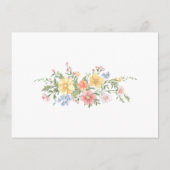 Carte D'accompagnement Soft Pastel Ornate Spring Garden  gold Wedding    (Dos)