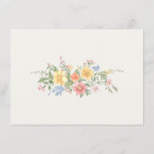 Carte D'accompagnement Soft Pastel Ornate Spring Garden gold Wedding (Dos)