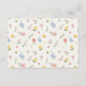 Carte D'accompagnement Soft Pastel Ornate Spring Gold Wedding Details (Dos)