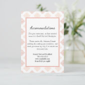 Carte D'accompagnement Soft Peachy Blush Damask (Debout devant)