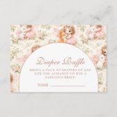 Carte D'accompagnement Soft Pink Fairy Baby Shower Diapper Raffle (Devant)