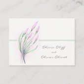 Carte D'accompagnement Soft Purple Lilies Mariage Site Web QR Code (Devant)