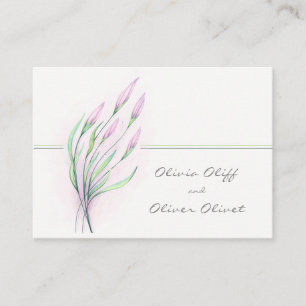 Carte D'accompagnement Soft Purple Lilies Mariage Site Web QR Code
