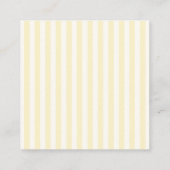 Carte D'accompagnement Soft Yellow Stripes QR Code (Dos)