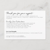 Carte D'accompagnement Soins Bijoux En Merci Beige (Dos)