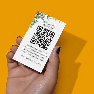 Carte D'accompagnement Soirée de mariage simple Eucalyptus Green