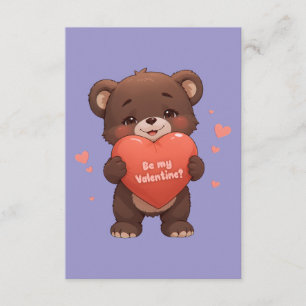 Carte D'accompagnement Sois ma Saint Valentin ?