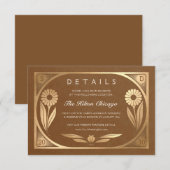 Carte D'accompagnement SOLARA III : Fiche Mariage Détails (Devant / Derrière)