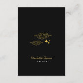 Carte D'accompagnement Soleil céleste et détails du mariage de lune (Dos)