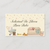 Carte D'accompagnement Sollicitud De Libro Para Bebe, Demande De Livre (Devant)