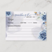 Carte D'accompagnement Something Blue Before I Do Recipe  (Devant)