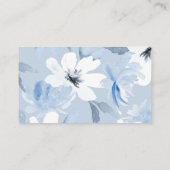 Carte D'accompagnement Something Blue | Réception de mariage moderne flor (Dos)