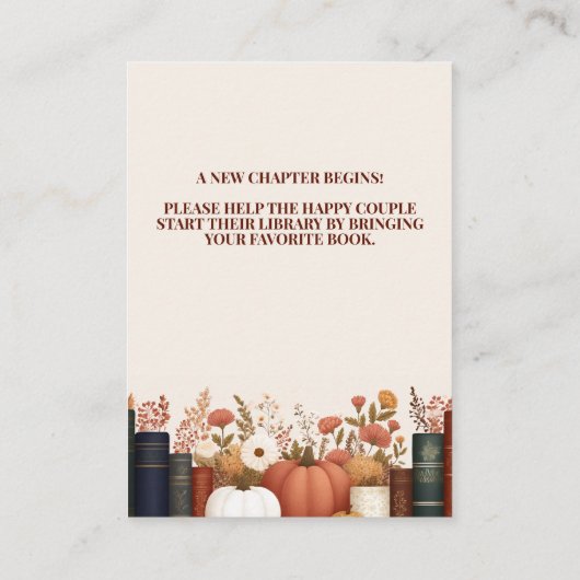 Carte D'accompagnement Son Prochain Chapitre Stock La Fête des mariées Bi (Dos)