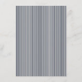 Carte D'accompagnement Sophisticated Navy Stripes (Dos)