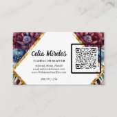Carte D'accompagnement Sophistication stupéfiante Bijoux Peony code QR (Devant)