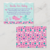 Carte D'accompagnement Sous la demande de réservation de Baby shower rose (Devant / Derrière)