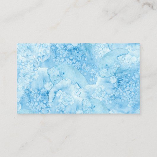 Carte D'accompagnement Sous la mer Bleu Or Mariage d'été Réception E (Dos)