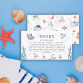 Carte D'accompagnement Sous l'aquarelle de la mer C'est un livre pour béb