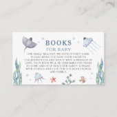 Carte D'accompagnement Sous l'aquarelle de la mer C'est un livre pour béb (Devant)