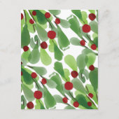 Carte D'accompagnement Sous le Mistletoe de Noël Information de l'invité (Dos)
