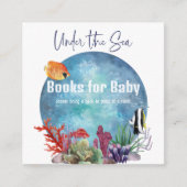 Carte D'accompagnement Sous le Sea Ocean Fish Game Book pour le Baby show (Devant)