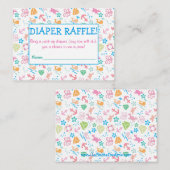 Carte D'accompagnement Sous Les Billets De Raffle De La Mer (Devant / Derrière)